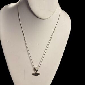 Harley Davidson Stainless Steel 925 Bar & Shield Pendant Logo 20" Necklace.